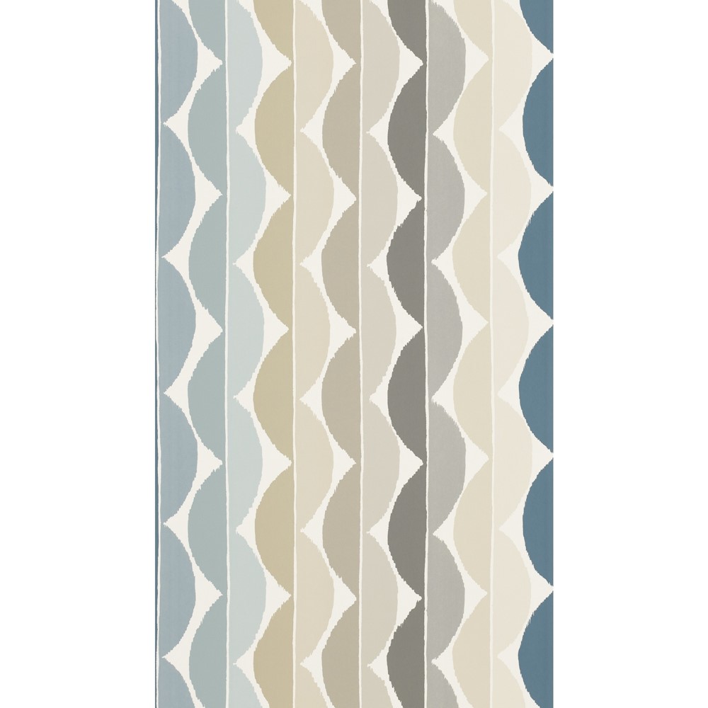 Yoki Retro Wallpaper 110831 by Scion in Slate Denim Blue